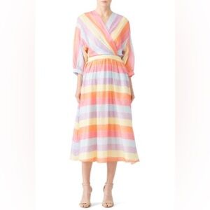 Tara Jarmon Stripey Midi Dress